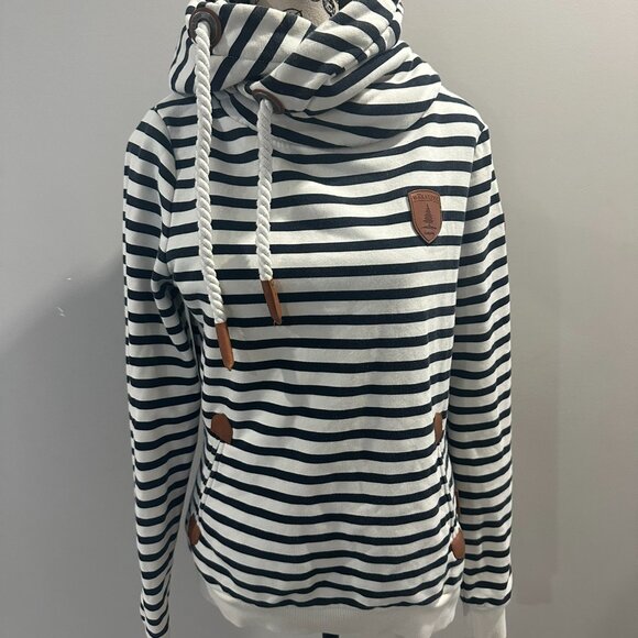 NWOT Wanakome Navy Stripe Artemis Hoodie - Size XS - Picture 2 of 10
